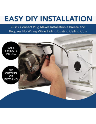 Cubierta de Reemplazo Broan-NuTone FG800RGBS con Luz LED y Altavoz