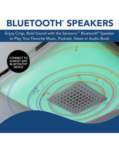 Cubierta de Reemplazo Broan-NuTone FG800RGBS con Luz LED y Altavoz