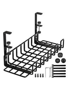 Bandeja organizadora de cables WTADAY 16x6 cm sin taladrar