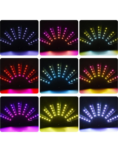 Ventilador LED de Mano Gexmil Plegable para Fiestas