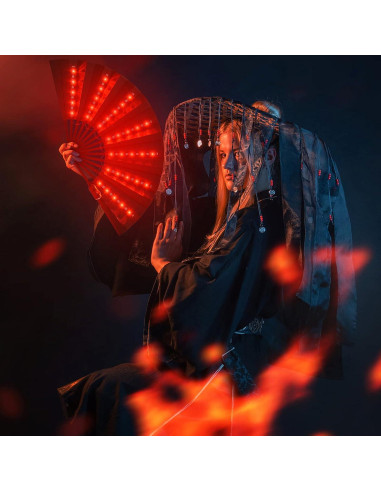 Ventilador LED de Mano Gexmil Plegable para Fiestas