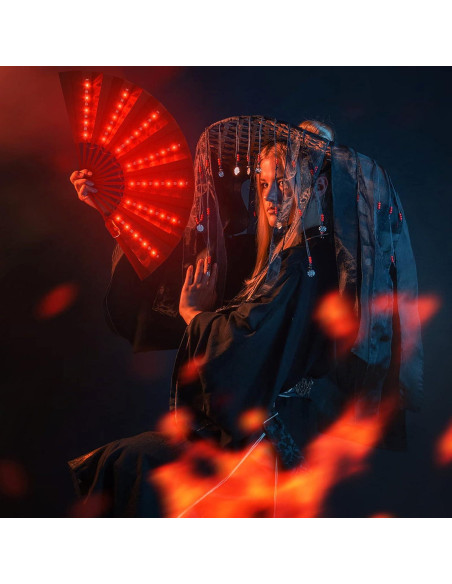 Ventilador LED de Mano Gexmil Plegable para Fiestas