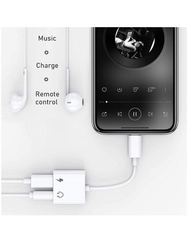 Adaptador de Auriculares Lightning a 3.5mm esbeecables 3 Pzs