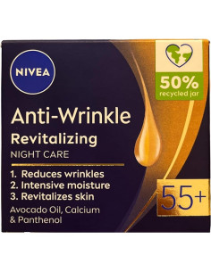 Crema Facial Antiarrugas Nivea 55+ Revitalizante Noche 50ml 2