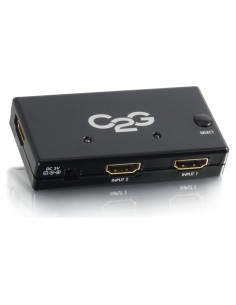 Interruptor HDMI C2G 2 Puertos Automático 40349 Negro