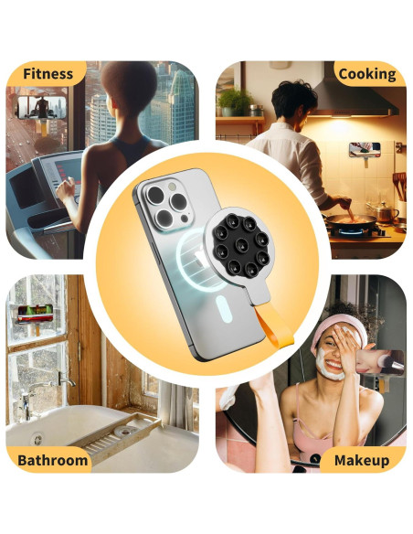 Soporte para teléfono magnético CHOWDOLANG amarillo 0.99 kg Soporte para teléfono magnético CHOWDOLANG amarillo 0.99 kg