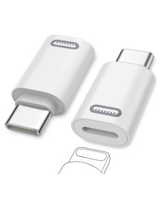 Adaptador MoKo Lightning a USB-C 2Pack Carga Rápida
