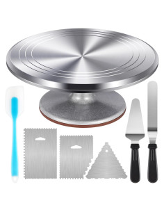 Juego de Decoración de Pasteles Kootek con Plato Giratorio 30 cm