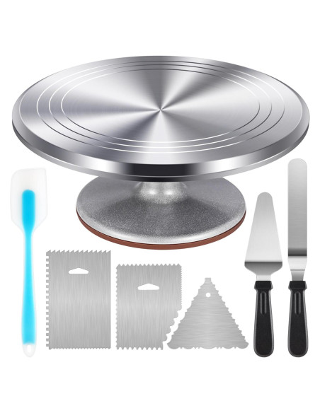Juego de Decoración de Pasteles Kootek con Plato Giratorio 30 cm