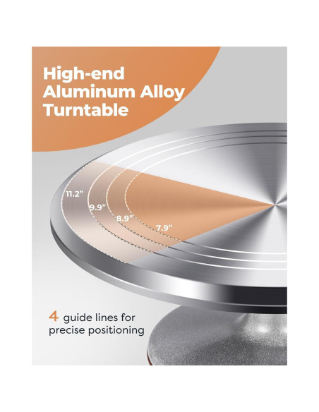 Juego de Decoración de Pasteles Kootek con Plato Giratorio 30 cm