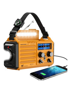 Radio de Emergencia NOAA Bestway 5000mAh con Linterna
