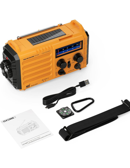 Radio de Emergencia NOAA Bestway 5000mAh con Linterna