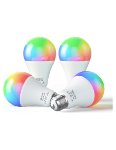 Bombillas LED Inteligentes 16W 1600LM A19 4 Paquetes