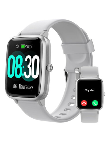 Reloj Inteligente GRV IP68 Fitness Llamadas Gris