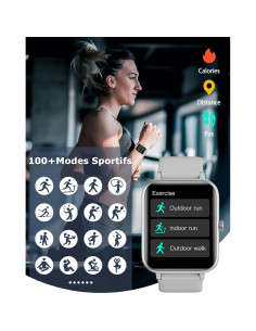 Reloj Inteligente GRV IP68 Fitness Llamadas Gris 2