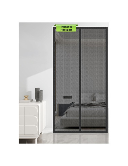 Puerta de Pantalla Magnética BiirBlue 97x208 cm Malla Fibra Vidrio