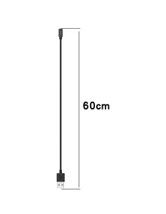 Cargador USB FitTurn para Xiaomi Smart Band 8 Pro 60cm Negro 2