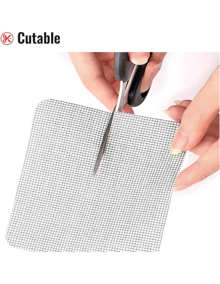 Parche de Reparación de Pantalla Matenf 18x13cm Negro 6 Piezas