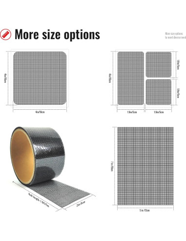 Parche de Reparación de Pantalla Matenf 18x13cm Negro 6 Piezas