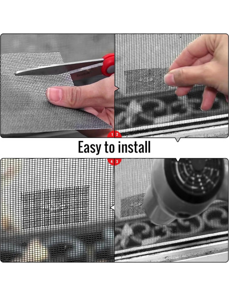 Parche de Reparación de Pantalla Matenf 18x13cm Negro 6 Piezas