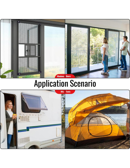 Parche de Reparación de Pantalla Matenf 18x13cm Negro 6 Piezas