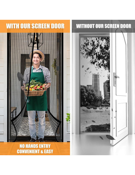 Puerta de Pantalla Magnética LIAMST 76x203 cm Resistente