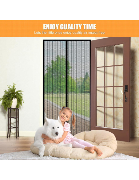 Puerta de Pantalla Magnética LIAMST 76x203 cm Resistente