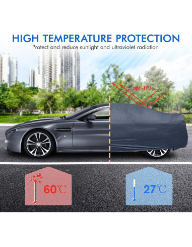 Funda de Coche DINGHAO PJK 6 Capas Impermeable para Sedán