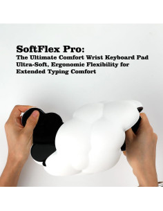 Reposamuñecas Ergonómico Meffort Inc Nube Blanca 140x89mm