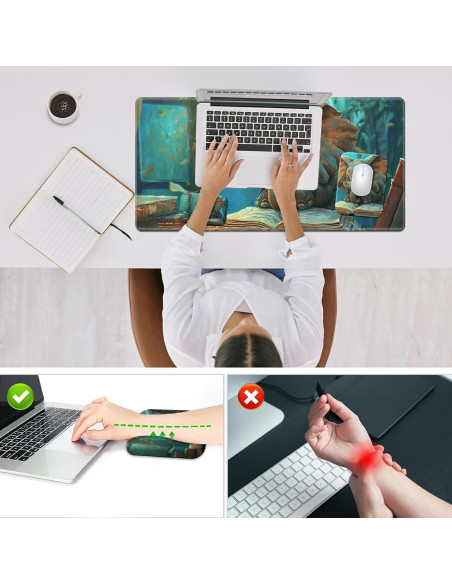 Juego de Alfombrilla de Escritorio HEAKIERG 3 en 1 Ergonómica Juego de Alfombrilla de Escritorio HEAKIERG 3 en 1 Ergonómica