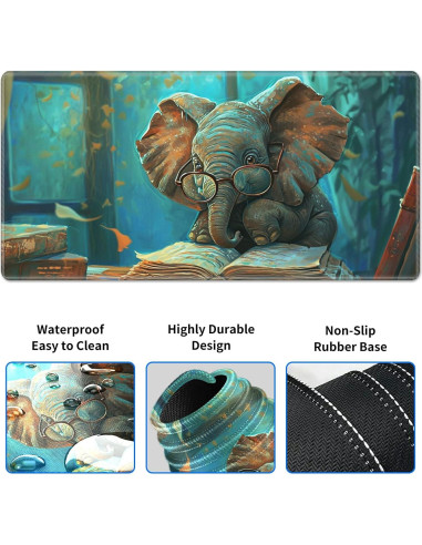 Juego de Alfombrilla de Escritorio HEAKIERG 3 en 1 Ergonómica