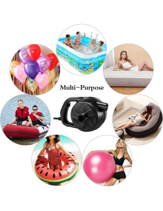 Bomba de Aire Eléctrica KERUITA 300W Inflador Rápido 1.2PSI 2