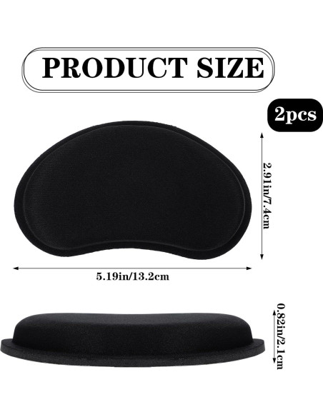 2 Pcs Alfombrilla de Ratón Ergonómica con Reposamuñecas CIATBYYJ