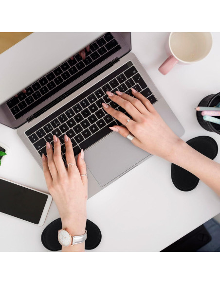2 Pcs Alfombrilla de Ratón Ergonómica con Reposamuñecas CIATBYYJ