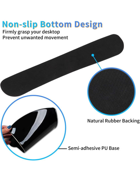 Alfombrilla de Ratón Ergonómica Dikoer con Soporte de Gel 25x20cm