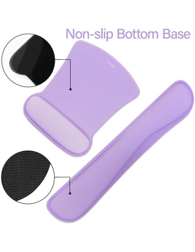 Soporte Reposamuñecas MOSISO Ergonomico Neopreno Púrpura