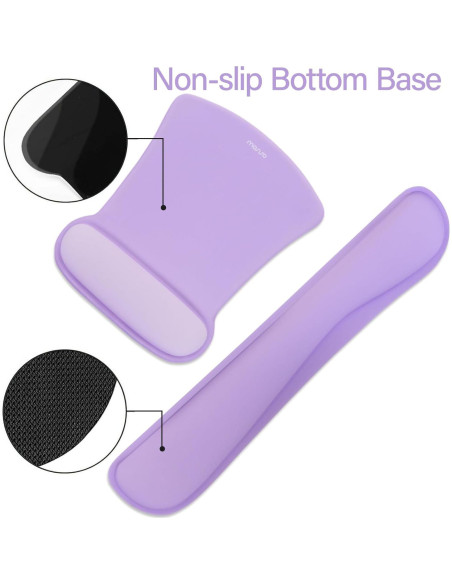 Soporte Reposamuñecas MOSISO Ergonomico Neopreno Púrpura