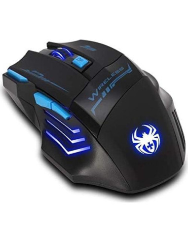 Mouse Inalámbrico Zelotes F14, 2400 DPI, 7 Botones, LED