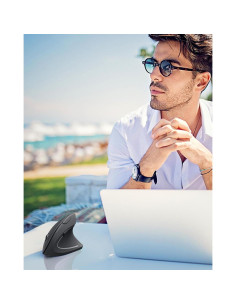 Ratón Ergonómico Lekvey Vertical Inalámbrico 600mAh Negro 2