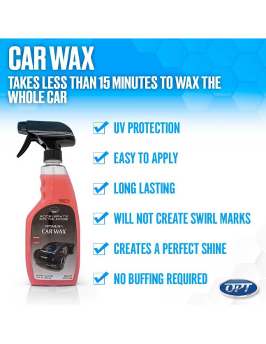 Cera Líquida para Automóviles Optimum 482 ml - Protección UV