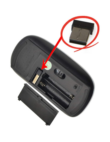 Ratón Inalámbrico 2.4G Nothers Modelo 2716 Ergonomico