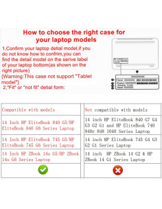 Funda Protectora Alapmk para 35.4 cm HP EliteBook 840 G5 G6 2