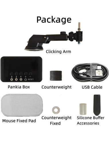 Auto Clicker Pankia Box con Brazo de Clic Ajustable
