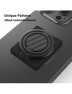 Soporte para Anillo de Teléfono MonIdea PRH-V02 Negro Carbonita 2