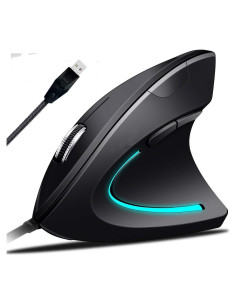 Ratón Ergonómico Óptico Vertical Shenzhen 3200 DPI con Cable