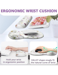 Almohadilla Ergonómica AKIT con Reposamuñecas y Soporte 2