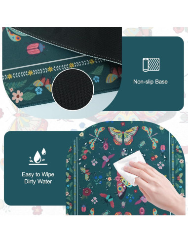 Soporte Reposamuñecas y Alfombrilla MOSISO Ergonómica Verde