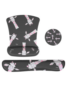 Soporte Reposamuñecas Ergonomico MOSISO Gris para Teclado y Ratón