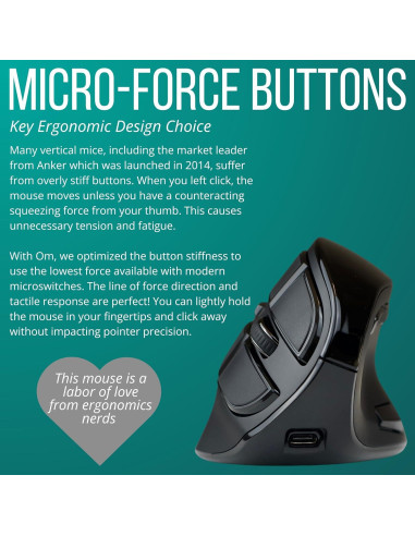 Paquete Ergonómico Ergodriven: Alfombrilla de Escritorio y Ratón Vertical