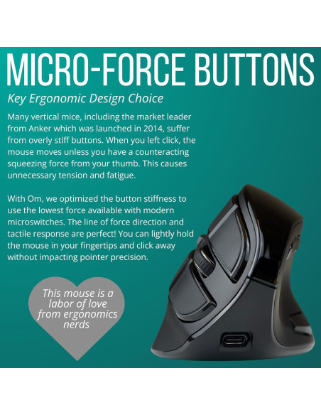 Paquete Ergonómico Ergodriven: Alfombrilla de Escritorio y Ratón Vertical